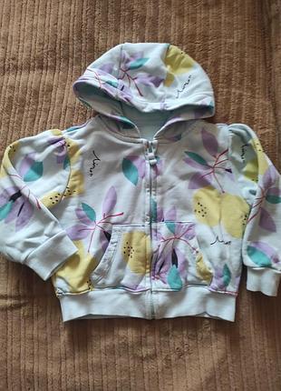 Кофта худи без утепления для девочки