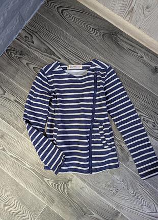 Джемпер на девочку полоскана на 8-10 лет