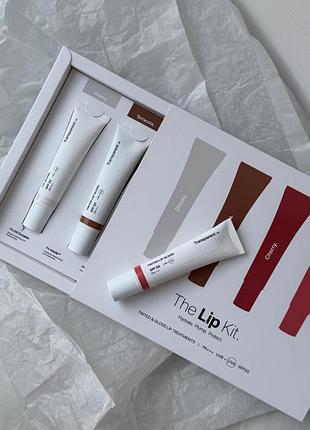 Бальзам блиск для губ transparent-lab lip gloss rose spf50 15 мл