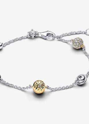 Серебряный браслет пандора pandora silver s925 ale с оригинальной биркой и пломбой 925 проба 100% серебро солнечная система