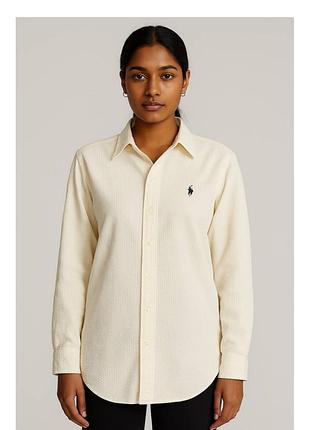 Рубашка сорочка бежева  ralph lauren