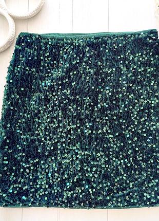 38\6 спідниця в паєтках  артикул: 22393
