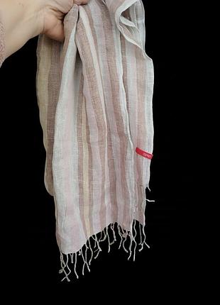 Шарф палантин лен