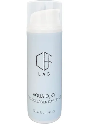 Проколлагеновый дневной увлажняющий крем spf 30 cef lab aqua o2xy pro-collagen day 50 мл