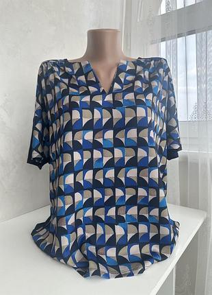 Комбінована футболка блузка