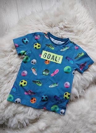 💙❤️💛 крутая футболка с пайетками перевертыш