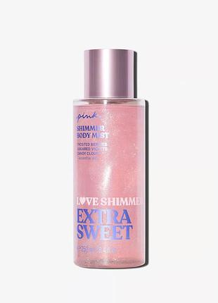 Парфумований спрей / міст з шимером extra sweet victoria’s secret pink