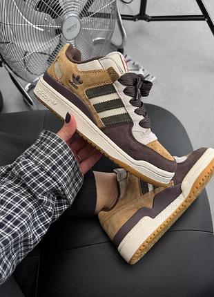 Кроссовки adidas forum 84 low brown 5