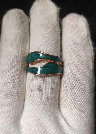 Стильная и красивая кольца,перстень в зеленом цвете ✨