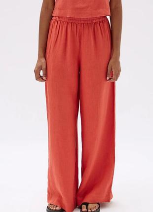 Брюки палаццо# papaya#14й разм