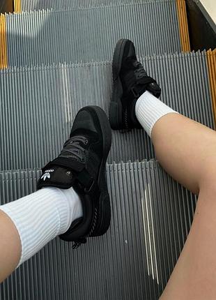 Кроссовки adidas forum low x bad bunny black 3