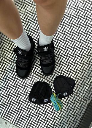 Кроссовки adidas forum low x bad bunny black 4