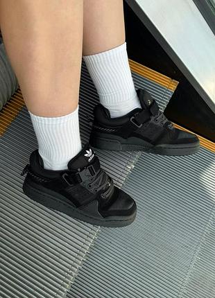 Кроссовки adidas forum low x bad bunny black 5