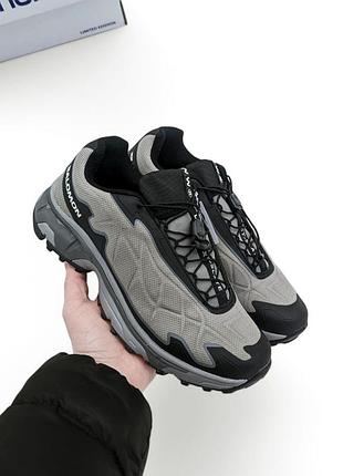 Мужские кроссовки salomon xt-slate grey серые