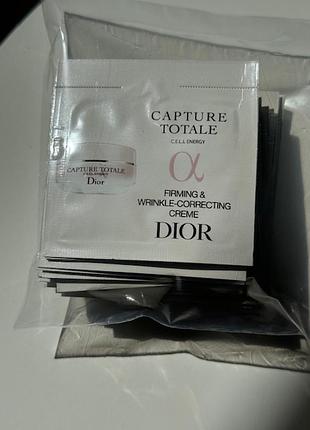 Укрепляющий крем для коррекции морщин dior capture totale c.e.l.l. energy creme пробники 20шт