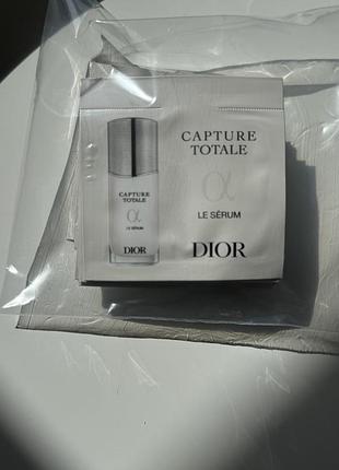 Антивікова сироватка для обличчя dior capture totale le serum пробники по 1мл 20шт
