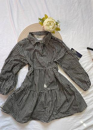 Платье zara в клетку