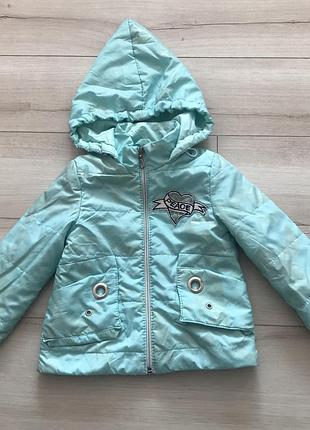 Гарненька курточка для дівчаток на ріст 86-92 см весна/ осінь