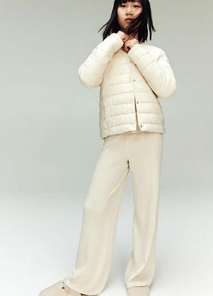Куртка стеганая кремовая h&amp;m 170см 2