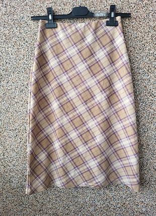 Меди юбка юбка женская на лето, тонкая в клетку