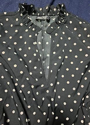 Блузка в горошок