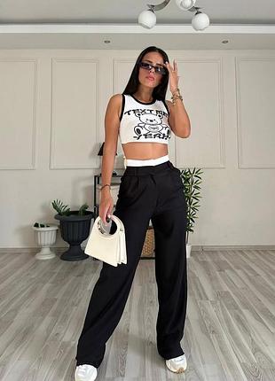 Брюки женские с поясом