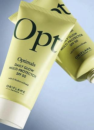 Мультифункціональний захисний крем для обличчя opt optimals з spf50