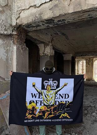 Прапор weekend offender leo gregory
колір: чорний

розміра : 150 см х 100 см