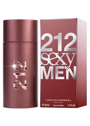 Оригінал carolina herrera 212 sexy men 100 ml туалетна вода