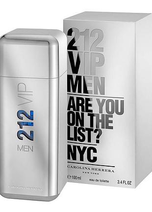 Оригінал carolina herrera 212 vip men 100 ml туалетна вода