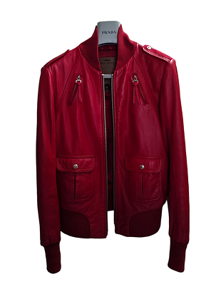 Кожаная мягкая куртка бомбер итальялия бренд