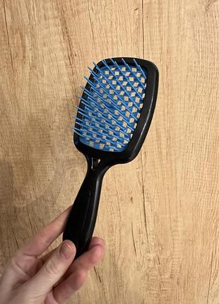 Расческа синяя дженеке janeke superbrush щетка для волос