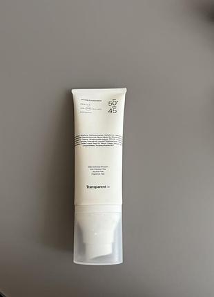 Невидимый солнцезащитный крем spf 50+