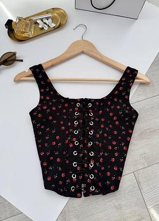 Корсет с pinterest в цветы