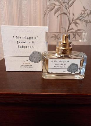 Пармумова вода a marriage of jasmine & tuberose  avon
