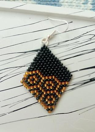 Сережки з бісеру 2