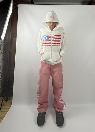 Розовые штаны yori sport 5 stripe denim pants