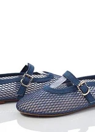 Балетки джинсові