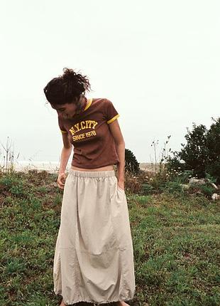 Спідниця міді балон zara - xs, s, m