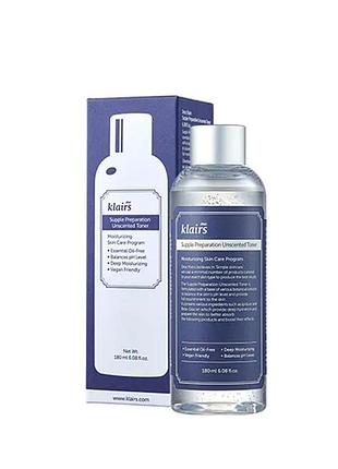 Пом'якшувальний тонер для обличчя
klairs supple preparation unscented toner 180 ml