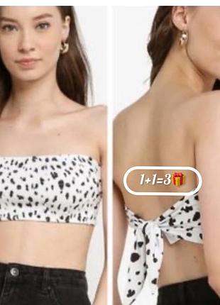 Topshop верх купальник бандо жатка резинка топ широкий новый