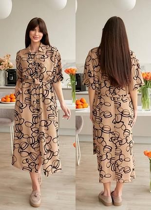 Платье миди хлопок❤4 фото