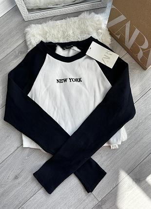 Кроп топ zara в рубчик2 фото