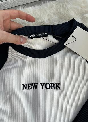 Кроп топ zara в рубчик3 фото