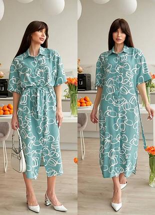 Платье миди хлопок❤5 фото