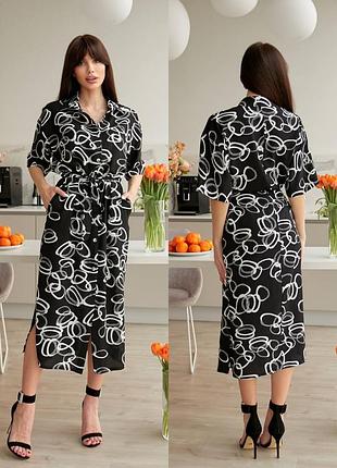 Платье миди хлопок❤10 фото