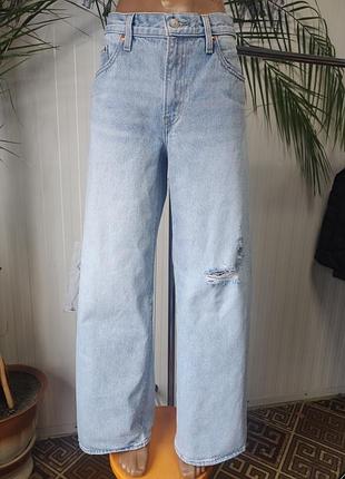 Джинси жіночі широкі levi's