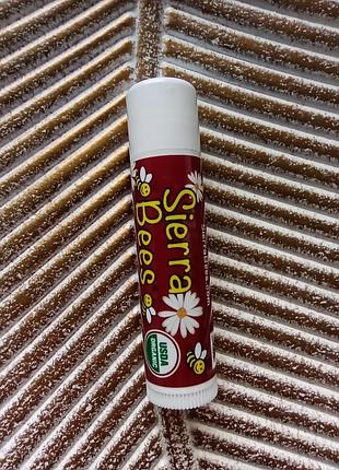 🍒sierra bees органічний бальзам для губ "чорна вишня", гігієнічна помада сша iherb