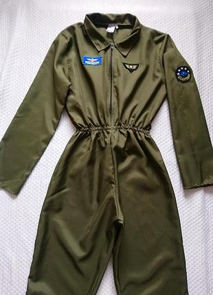 Косплей карнавальний костюм пілот військовий