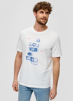 Біла чоловіча футболка soliver